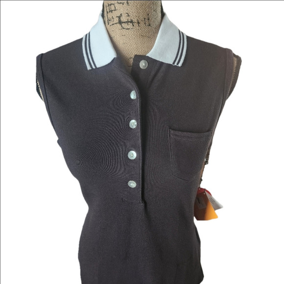 NWT Play Sleeveless Black & White School Girl Style Dress Med - Picture 3 of 9